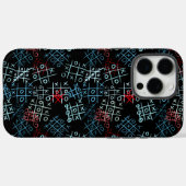 Coques Case-Mate iPhone tictactoe motif.BW.B BG BG (Verso (horizontal))