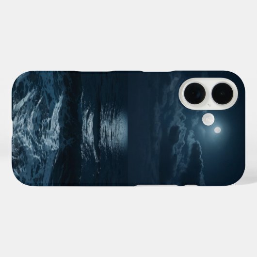 Coques Case-Mate iPhone Tide de minuit (Verso (horizontal))