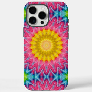 Coques iPhone 16 Pro Max Tie Dye Mandala Kaleidoscope