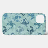 Coques Case-Mate iPhone Tie Dye Motif De Crabes (Verso (horizontal))