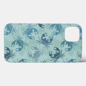 Coques Case-Mate iPhone Tie Dye Motif De Crabes (Verso (horizontal))