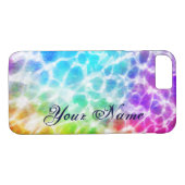 Coques Case-Mate iPhone Tiedye Hippie Wavy Rainbow Effet (Dos (Horizontal))