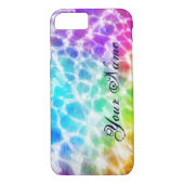 Coques Case-Mate iPhone Tiedye Hippie Wavy Rainbow Effet (Dos)