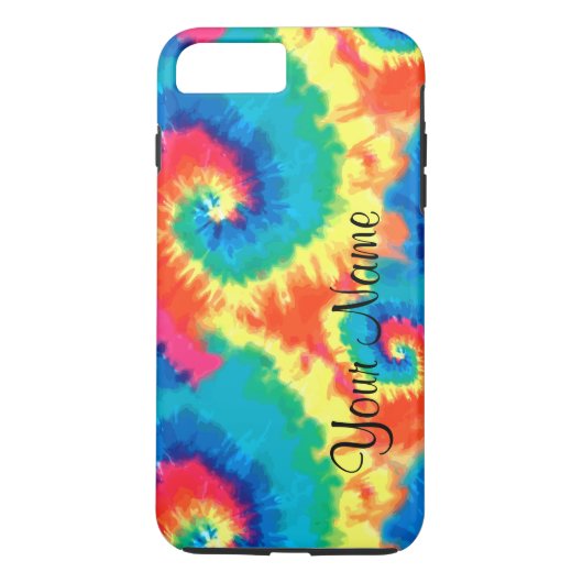 Coques Case-Mate iPhone Tiedye Rétro Monogramme (Dos)