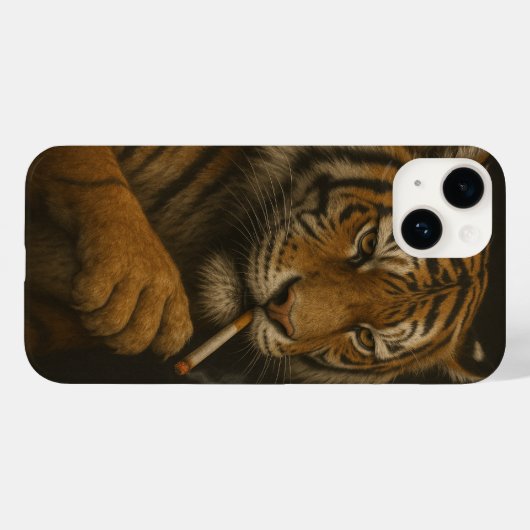 Coques Case-Mate iPhone Tiger Attitude Cool Wild Phone Case" (Verso (horizontal))
