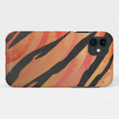Coques Case-Mate iPhone Tiger chaud orange et noir (Dos (Horizontal))