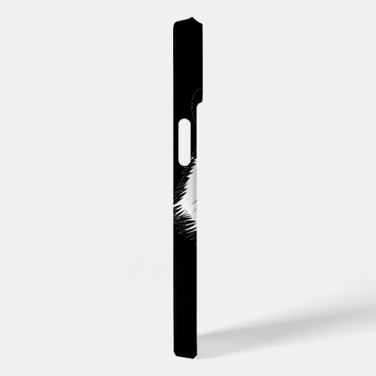 Coques Case-Mate iPhone Tiger noir blanc (Verso / Droite)