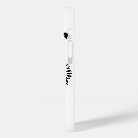 Coques Case-Mate iPhone Tiger noir blanc (Verso / Gauche)