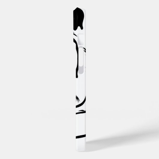 Coques Case-Mate iPhone Tiger noir blanc (Verso / Gauche)