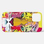 Coques Case-Mate iPhone Tiger Pop Art Portrait, pop, tigre, animal, facial (Verso (horizontal))