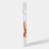 Coques Case-Mate iPhone Tigre à flammes - Texte personnalisable (Verso / Gauche)