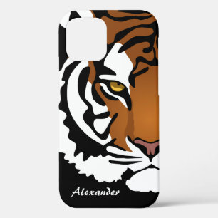 Case-Mate iPhone Case Tigre, chat sauvage sur noir