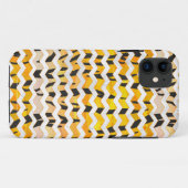 Coques Case-Mate iPhone Tigre Chevron noir et orange (Dos (Horizontal))