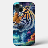 Coques Case-Mate iPhone Tigre cosmique (Verso)