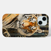 Coques Case-Mate iPhone Tigre dans la forêt de Bamboo (Verso (horizontal))