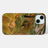 Coques Case-Mate iPhone Tigre dans une tempête tropicale par Henri Roussea (Verso (horizontal))