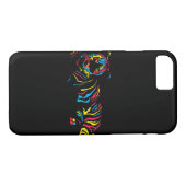 Coques Case-Mate iPhone Tigre d'arc-en-ciel (Dos (Horizontal))