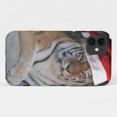 Coques Case-Mate iPhone Tigre du Bengale de Noël (Dos (Horizontal))