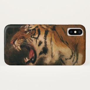 Case-Mate iPhone Case Tigre du Bengale vintage, grand félin rugissant, a