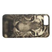 Coques Case-Mate iPhone Tigre en Sepia Tones (Dos (Horizontal))