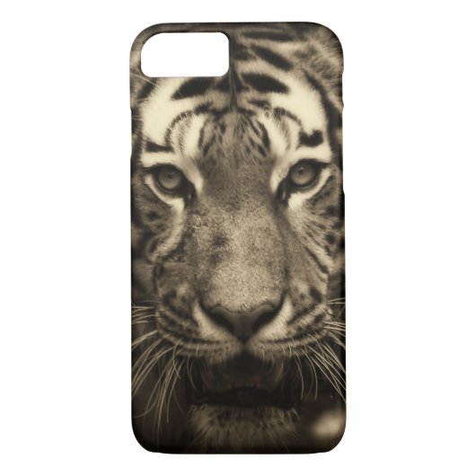 Coques Case-Mate iPhone Tigre en Sepia Tones (Dos)