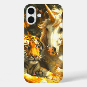 Coques iPhone 16 Plus Tigre et licorne