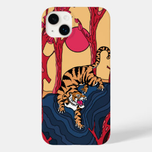 Coque Pour iPhone 14 Plus Tigre Japonais