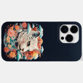 Coques Case-Mate iPhone Tigre mou avec fleurs Papier coupé (Verso (horizontal))