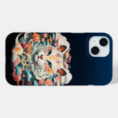 Coques Case-Mate iPhone Tigre mou avec fleurs Papier coupé (Verso (horizontal))