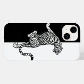 Coques Case-Mate iPhone Tigre Noir Blanc (Verso (horizontal))