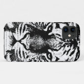 Coques Case-Mate iPhone Tigre noir et blanc (Dos (Horizontal))
