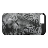 Coques Case-Mate iPhone Tigre noir et blanc (Dos (Horizontal))