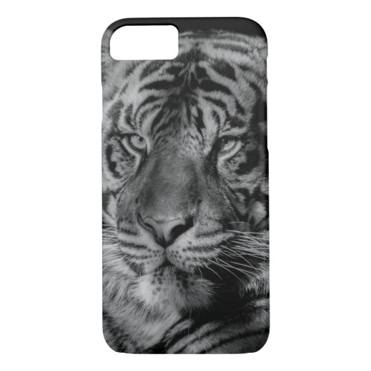 Coques Case-Mate iPhone Tigre noir et blanc (Dos)
