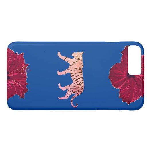 Coques Case-Mate iPhone Tigre rose (Dos (Horizontal))