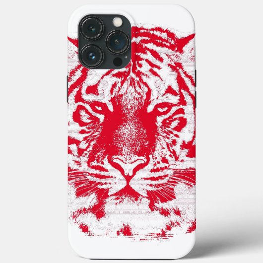 Coques Case-Mate iPhone Tigre rouge et blanc (Verso)