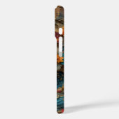 Coques Case-Mate iPhone Tigre sous couverture de fleurs (Verso / Gauche)