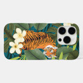 Coques Case-Mate iPhone Tigre tropical Hawaiian Palm Jungle Turquoise (Verso (horizontal))