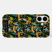 Coques Case-Mate iPhone Tigre tropical Jungle noire Safari Chats (Verso (horizontal))