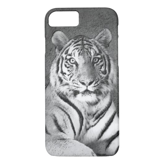 Coques Case-Mate iPhone Tigres de Sibérie en noir et blanc (Dos)