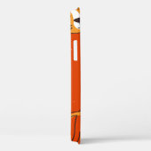 Coques Case-Mate iPhone Tigres, toile de fond dessinée à la main. Pat tran (Verso / Droite)