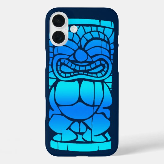 Coques Case-Mate iPhone Tiki Ailani Hawaiian Sunset Blend Blue (Verso)
