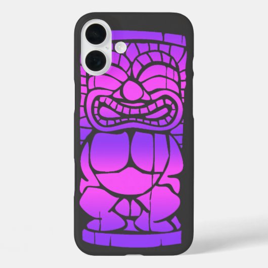 Coques Case-Mate iPhone Tiki Ailani Hawaiian Sunset Blend Violet (Verso)