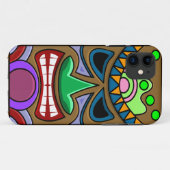 Coques Case-Mate iPhone Tiki fâché (Dos (Horizontal))