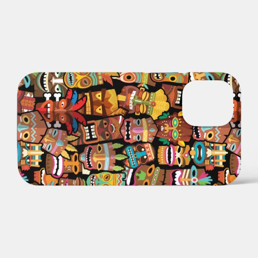 Coques Case-Mate iPhone TIKI Pattern 4 (Verso (horizontal))