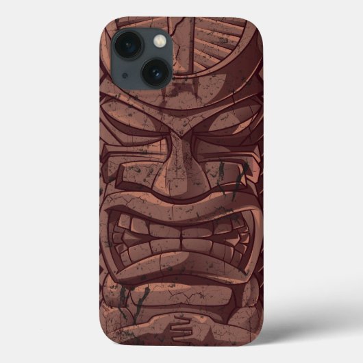 Coques Case-Mate iPhone Tiki Statue en bois Totem Sculpture (Verso)