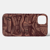 Coques Case-Mate iPhone Tiki Statue en bois Totem Sculpture (Verso (horizontal))