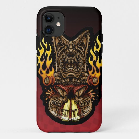 Coques Case-Mate iPhone Tiki tabou surfant Dieu tropical du feu (Dos)