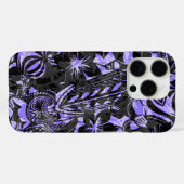 Coques Case-Mate iPhone Tiki Trader Hawaiian Lavender Grey (Verso (horizontal))
