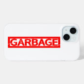 Coques Case-Mate iPhone Timbre à ordures (Verso (horizontal))