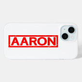 Coques Case-Mate iPhone Timbre Aaron (Verso (horizontal))